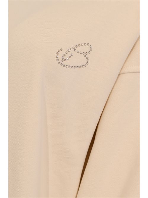 Felpa girocollo in cotone con logo glitter BLUGIRL | RA6041 F097121406
